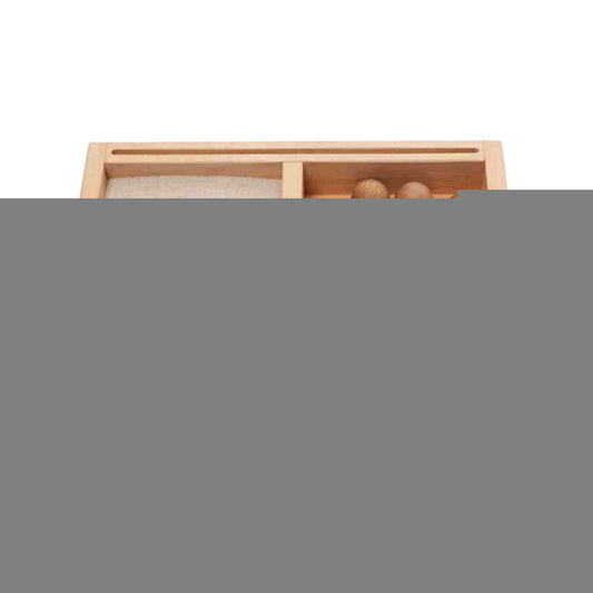 Small Montessori Sand Writing Tray with Divider + Card Holder